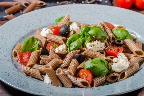 Pasta integral a la mediterránea